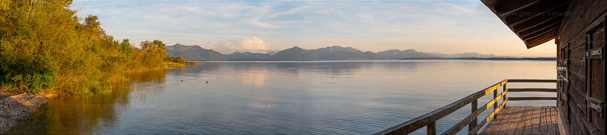Bild Abendstimmung Chiemsee groß hochaufgelöst